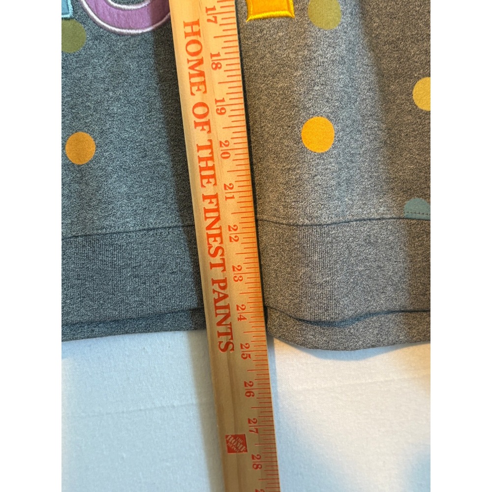 Disney 100 Wonderful World of Color Polka Dot Gray Sweatshirt Womens 2X Pullover - Picture 3 of 10